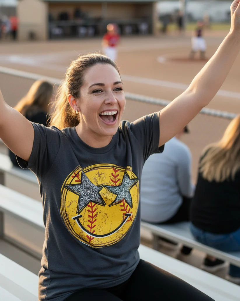 Softball Star Eyes Graphic Tee