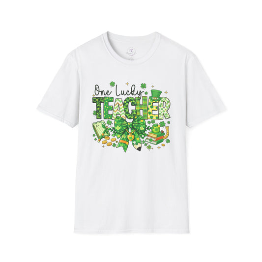 One Lucky Teacher T-Shirt – St. Patrick’s Day Green Teacher Tee
