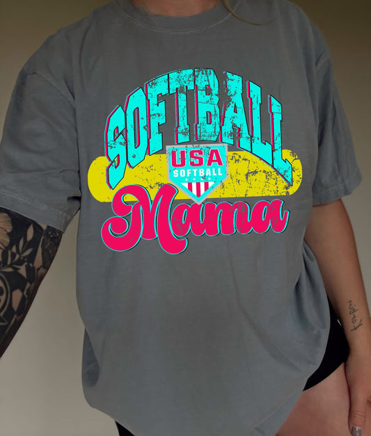 Softball Mama Graphic Tee