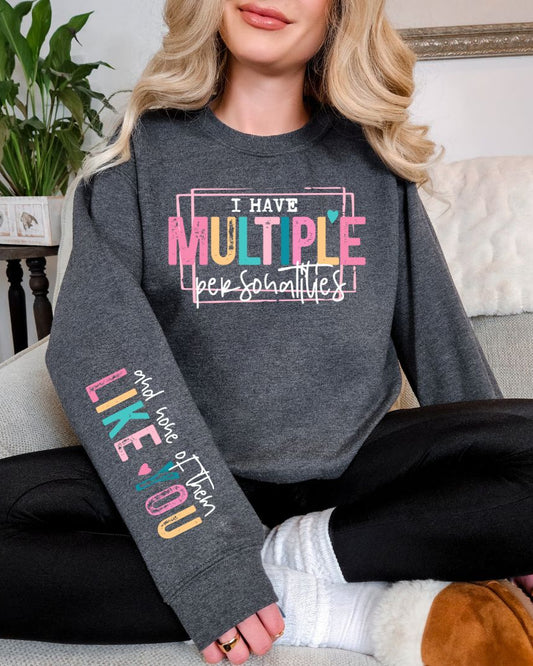 Multiple Personalities Sweatshirt in Three Colors