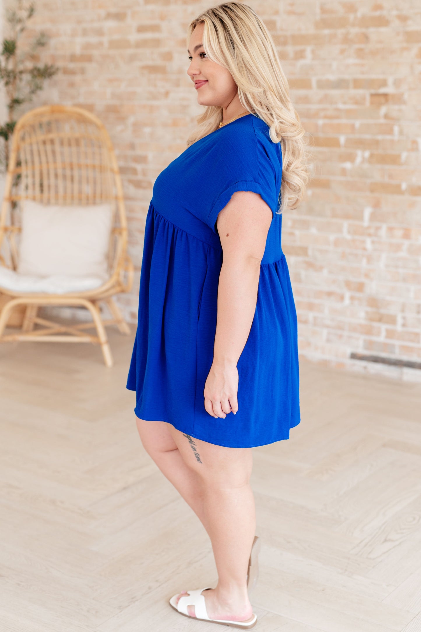 Isn't That Sweet V-Neck Woven Dress