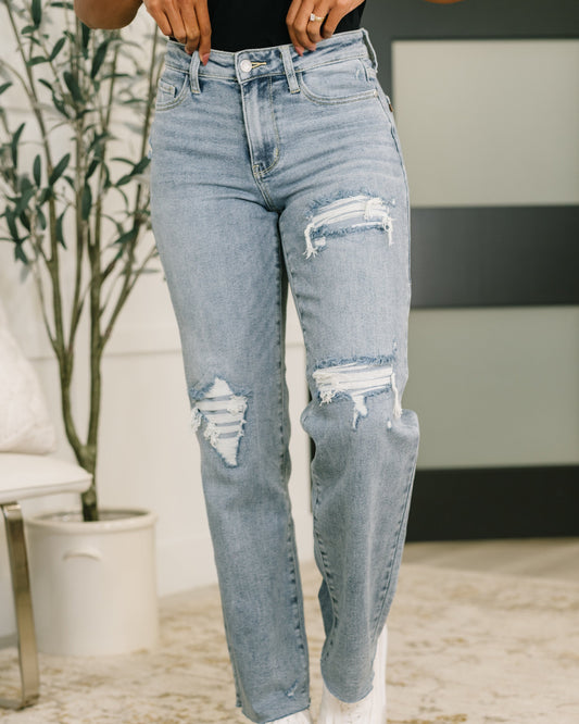 Judy Blue Jade Mid Rise 90's Straight