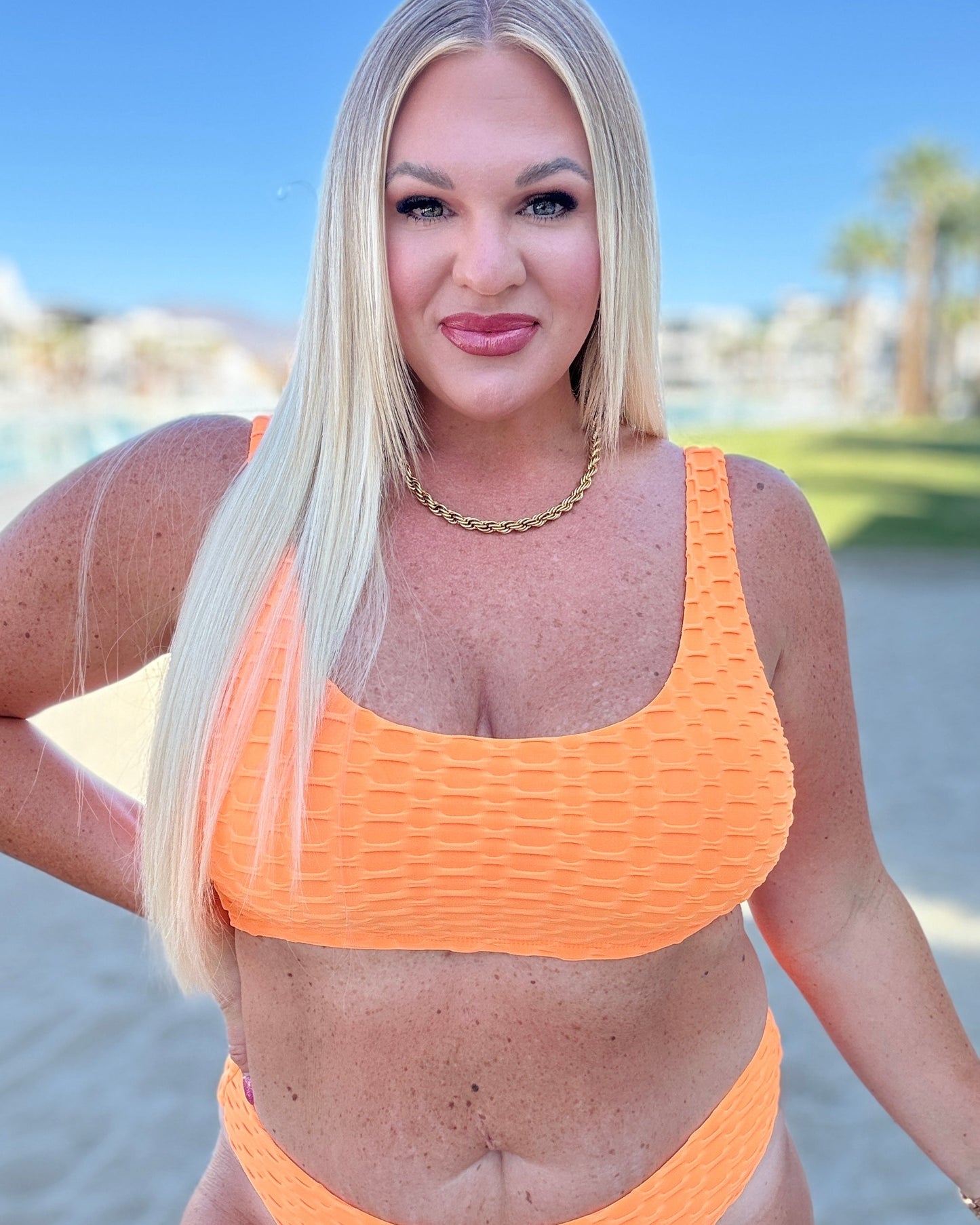 Oh So Orange Swim (Top Only)
