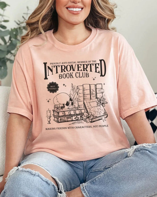 Introverted Book Club Graphic Tee