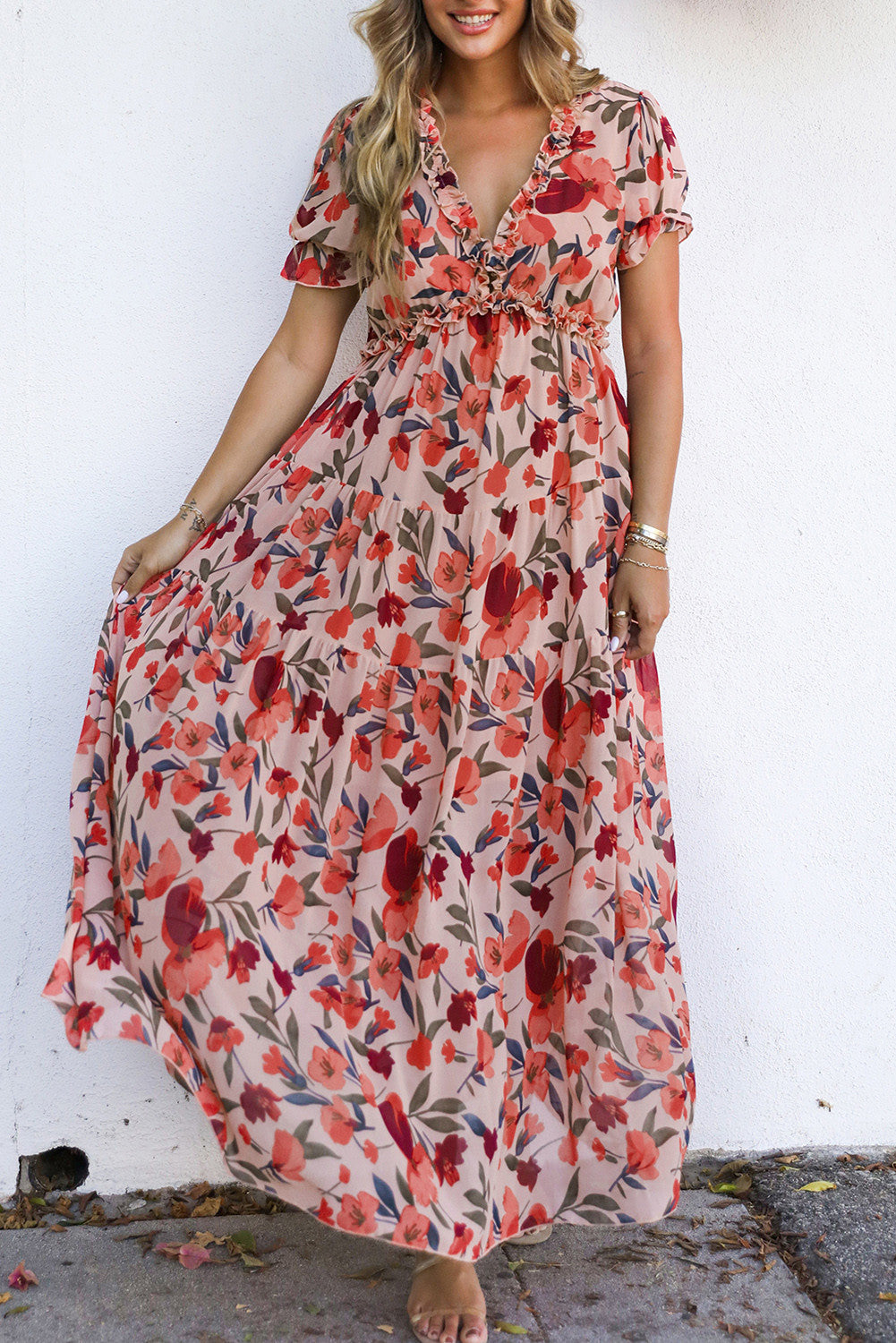 Floral Frilled Dress LT