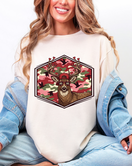 Valentine Buck Graphic Tee
