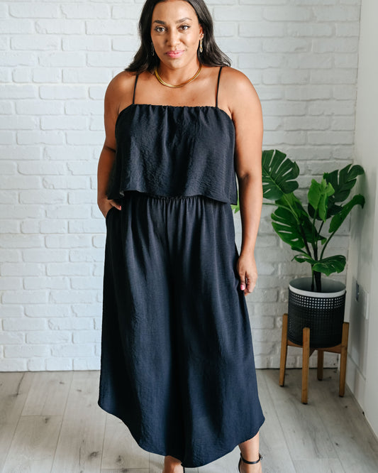 When All is Said and Done Spaghetti Strap Jumpsuit