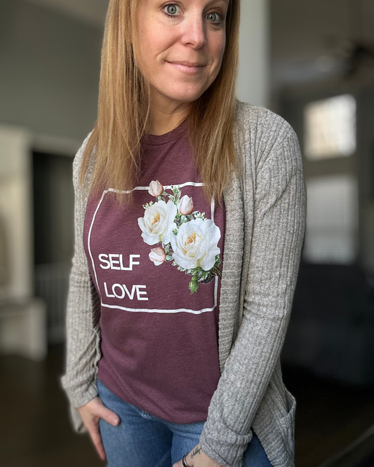 Self Love Floral Graphic T-Shirt