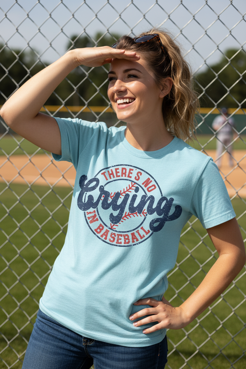 There's No Crying in Baseball Graphic Tee